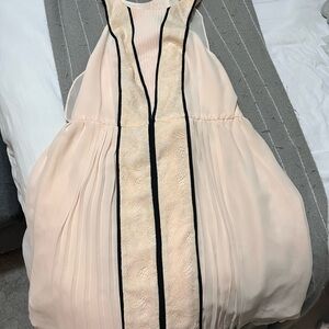 BCBGeneration Pink Tan Halter Mini Sundress